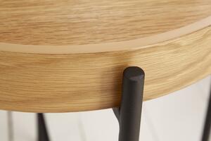 Přírodní dubový odkládací stolek Future, 43 cm