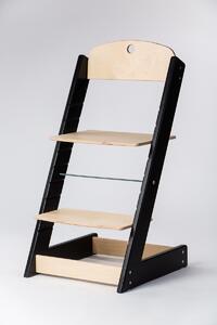 Lucas Wood Style rostoucí židle ALFA III - černá/přírodní