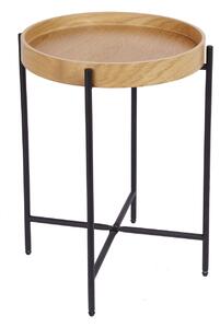 Noble Home Přírodní dubový odkládací stolek Future, 43 cm