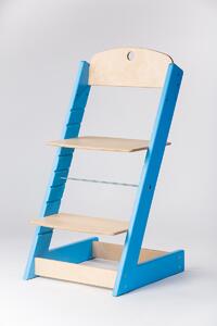 Lucas Wood Style rostoucí židle ALFA - modrá/přírodní