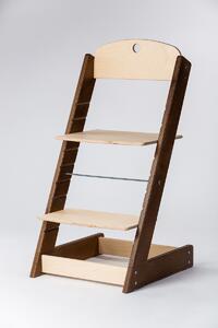 Lucas Wood Style rostoucí židle ALFA III - ořech/přírodní