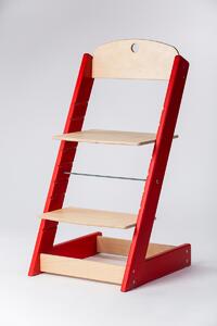 Lucas Wood Style rostoucí židle ALFA III - červená/přírodní