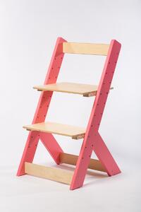 Lucas Wood Style rostoucí židle OMEGA I růžová/přírodní