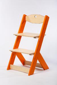 Lucas Wood Style rostoucí židle OMEGA II oranžová/přírodní