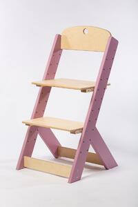 Lucas Wood Style rostoucí židle OMEGA III lila/přírodní