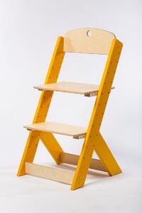 Lucas Wood Style rostoucí židle OMEGA III žlutá/přírodní