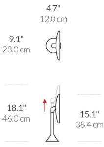 Kosmetické zvětšovací zrcadlo s osvětlením (5x) ø 20 cm Sensor – simplehuman