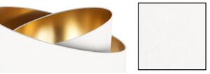 Závěsné svítidlo MEDIOLAN, 1x bílé/zlaté textilní stínítko, (výběr ze 2 barev konstrukce)