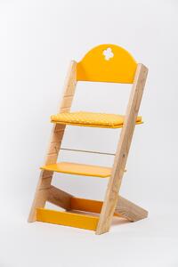 Lucas Wood Style rostoucí židle NATURE - jasan/žlutá
