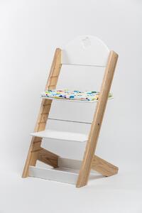 Lucas Wood Style rostoucí židle NATURE - jasan/bílá