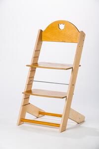 Lucas Wood Style rostoucí židle MIXLE - přírodní/buk rostoucí židle MIXLE: Medvídek