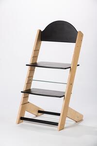 Lucas Wood Style rostoucí židle MIXLE - přírodní/černá rostoucí židle MIXLE: bez motivu