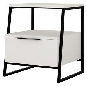 ODKLÁDACÍ STOLEK, bílá, kompozitní dřevo, 45/50/41 cm Livetastic, Online Only