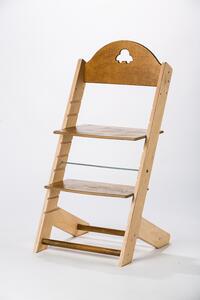 Lucas Wood Style rostoucí židle MIXLE - přírodní/kaštan rostoucí židle MIXLE: Autíčko