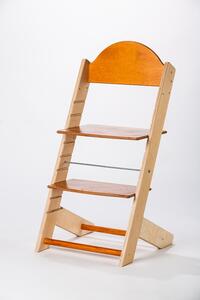 Lucas Wood Style rostoucí židle MIXLE - přírodní/mahagon rostoucí židle MIXLE: Srdíčko