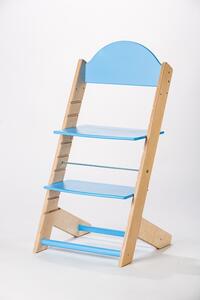Lucas Wood Style rostoucí židle MIXLE - přírodní/modrá rostoucí židle MIXLE: bez motivu