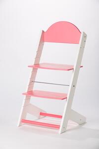 Lucas Wood Style rostoucí židle MIXLE - bílá/růžová rostoucí židle MIXLE: bez motivu