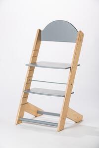 Lucas Wood Style rostoucí židle MIXLE - přírodní/šedá rostoucí židle MIXLE: bez motivu