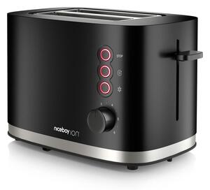 Niceboy ION Cruncher C3 - Topinkovač s dvěma otvory a rozpékačem 870W/230V černá