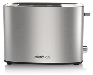 Niceboy ION Cruncher C4 - Topinkovač s dvěma otvory a rozpékačem 850W/230V nerez