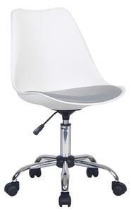 Kancelářská židle DARISA Tempo Kondela Bílá / šedá