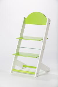 Lucas Wood Style rostoucí židle MIXLE - bílá/zelená rostoucí židle MIXLE: Autíčko