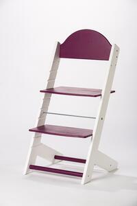 Lucas Wood Style rostoucí židle MIXLE - bílá/fialová rostoucí židle MIXLE: Autíčko