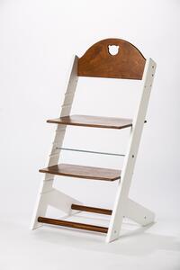 Lucas Wood Style rostoucí židle MIXLE - bílá/ořech rostoucí židle MIXLE: Autíčko