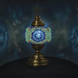 Krásy Orientu Orientální skleněná mozaiková stolní lampa Adana - ø skla 16 cm