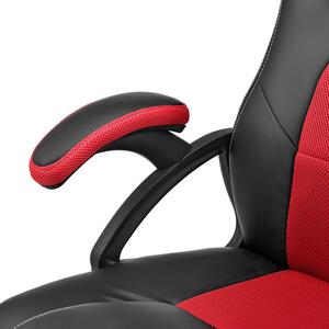 Juskys Kancelářská židle Montreal – černo/červená