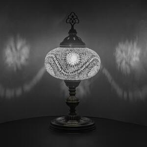 Krásy Orientu Orientální skleněná mozaiková stolní lampa Miray - ø skla 24 cm