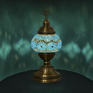 Krásy Orientu Orientální skleněná mozaiková stolní lampa Fairuz - ø skla 12 cm