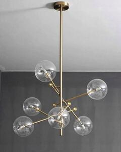 Tolight, Závěsná lampa - skleněné koule 6 ks APP919-6CP, zlatá, OSW-03231