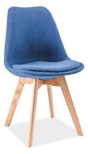 JEREMIE DUB ČALÚNENÁ židle modrá