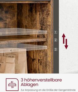 KOMODA, hnědá, černá, 100/80/33 cm Boxxx - Široké komody, Online Only