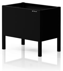 Malý černý kovový obal na květináč: DAISY 400 x 350 x 250 mm