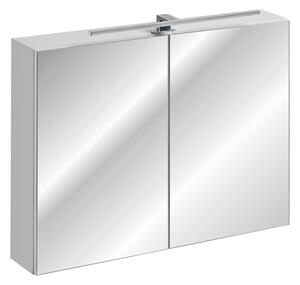 Koupelnová sestava LEONARDO WHITE Typ: Zrcadlová skříňka LEONARDO WHITE 84-90 / 90 x 65 x 16,8 cm