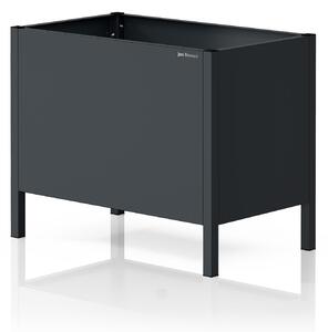 Velký antracitový kovový obal na květináč: DAISY 500 x 400 x 300 mm