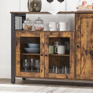 KOMODA, hnědá, černá, 110/75/33 cm Boxxx - Široké komody, Online Only