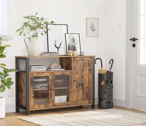 KOMODA, hnědá, černá, 110/75/33 cm Boxxx - Široké komody, Online Only