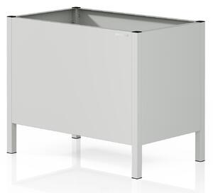 Velký šedý kovový obal na květináč: DAISY 500 x 400 x 300 mm