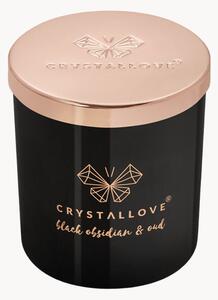 Sójová svíčka z černého obsidiánu (Oud Crystallove)
