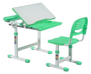Rostoucí stůl CANTARE se židlí Barva: Zelená
