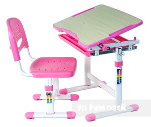 Rostoucí stůl PICCOLINO s židlí Barva: Ružová