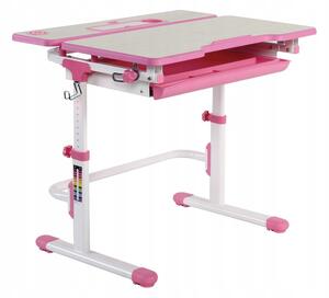 Rostoucí stůl LAVORO se židlí Barva: Růžová