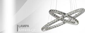 Toolight - LED stropní svítidlo + dálkové ovládání APP418-CP, chromová, OSW-65016