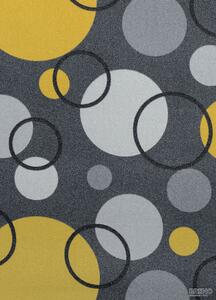 Metrážový koberec EXPO NEW 95 Šedá, Žlutá 400 cm