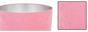 Závěsné svítidlo MEDIOLAN, 1x růžové/chromové textilní stínítko (výběr ze 2 barev konstrukce)