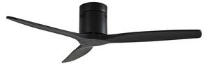 Stropní ventilátor Lucande Vindur, černý, DC, tichý, 132 cm Lucande, Vindur, Černá, Obývací pokoj, Kov, Moderní
