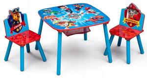 BHome Dětský stůl s židlemi Tlapková Patrola záchranáři